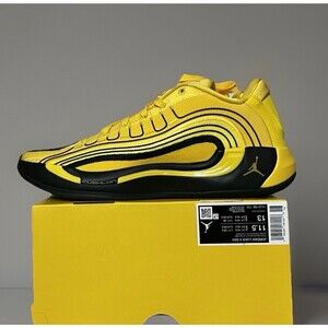 Size 11.5 Men’s Jordan Luka 4 X Quai 54 Tour Yellow HJ5196-700 Basketball Shoes